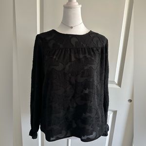 Banana Republic Blouse Black Small Petite